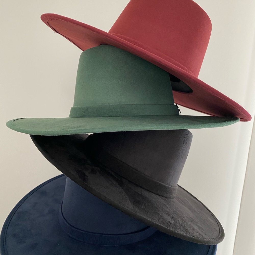 Melissa Cordobés Vegan Suede Wide Brim Hat